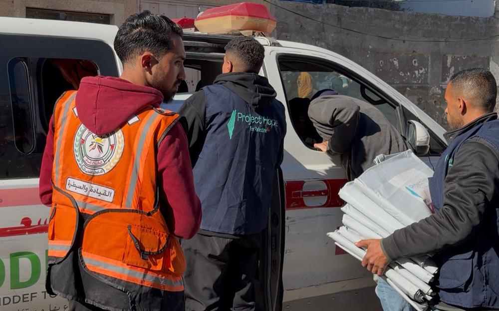 Repairing the Civil Defense’s ambulances